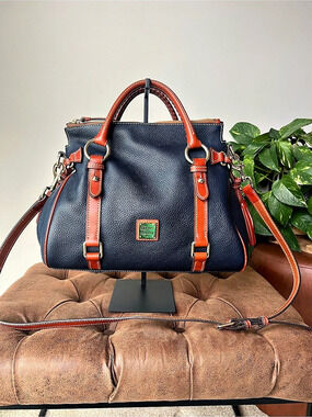Dooney & Bourke Pebble Grain Satchel - Navy